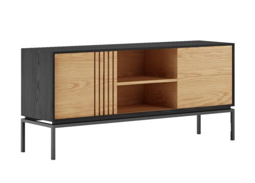 TV-taso 22806 musta tammi/tammi