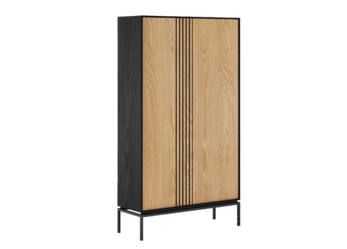 Kaappi 22815 musta tammi/tammi