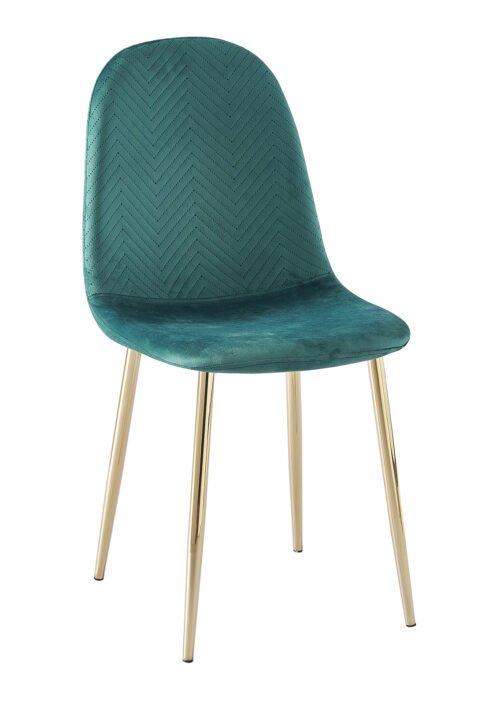Tuoli LOUIS vihreä sametti/kultainen jalka