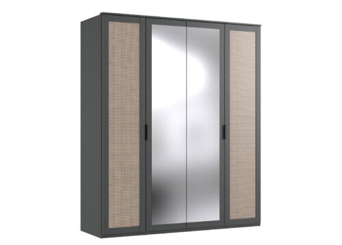Vaatekaappi WILLIAM 568 tummanharmaa