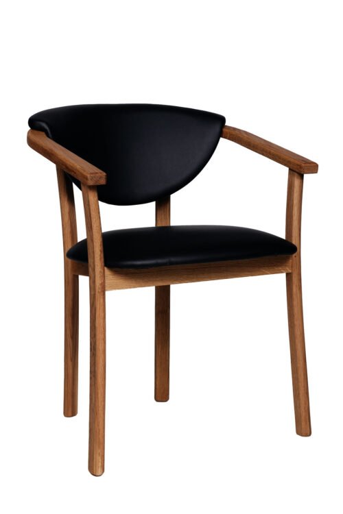 Tuoli ALEX tammi/musta ekonahka