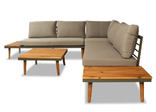 Puutarhakalustesetti PIETRO ruskea