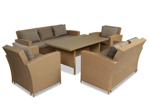 Puutarhakalustesetti ANNA luonnonvärinen