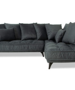 Kulmasohva BEATRICE Set 2 oikea tummanharmaa
