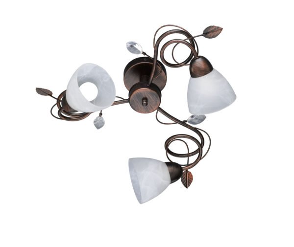 Kattovalaisin TOPI antiikkiruosteinen