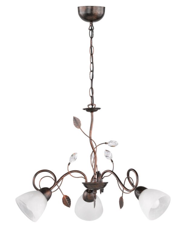 Riippuvalaisin TOPI 3-polttimo antiikkiruoste