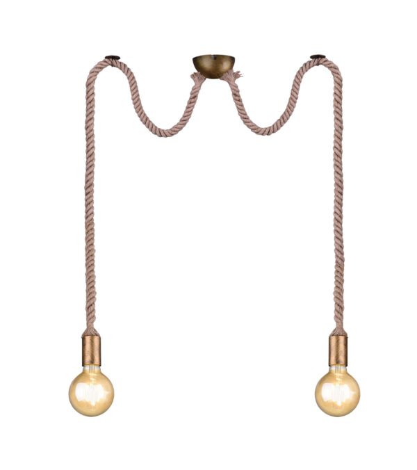 Riippuvalaisin ROBERTO, 2-osainen, vanha messinki