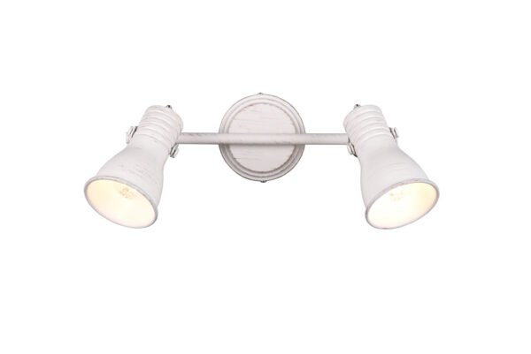 Spottivalaisin STEFANO 2-lamppuinen antiikkivalkoinen