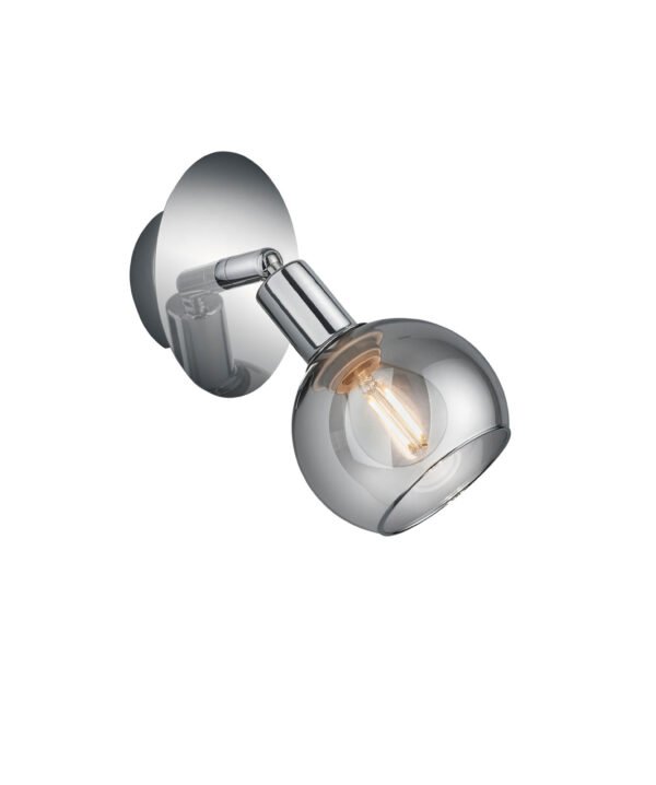 Spottivalaisin BROOKE, 1-osainen, kromi