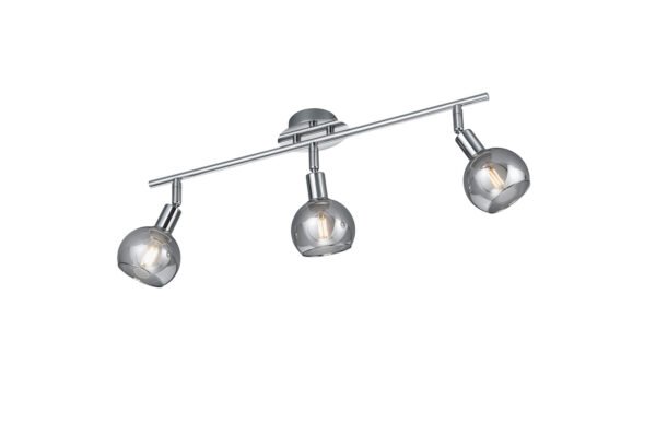 Kohdevalaisin BROOKE, 3-osainen, kromi
