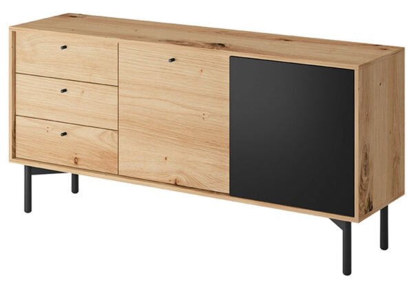 Lipasto FLORENCE artesaanitammi/musta