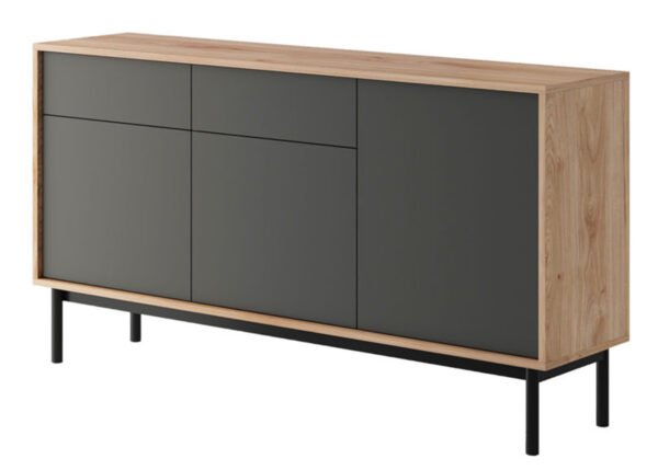 Lipasto BELLA hikkori/harmaa