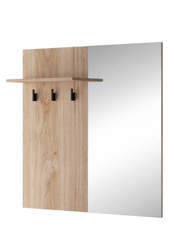 Vaatekaappi BELLA hikkori/harmaa