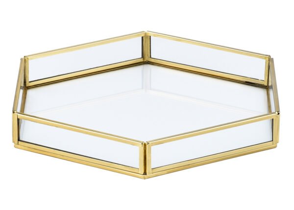 Tarjotin NIINA 30,48 cm lasi/kulta