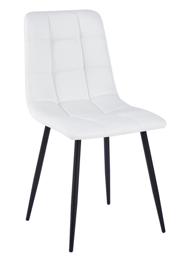 Tuoli KATRI valkoinen PU/musta