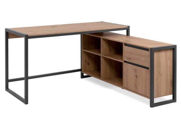 Työpöytä DARIO artesaanitammi/antrasiitti