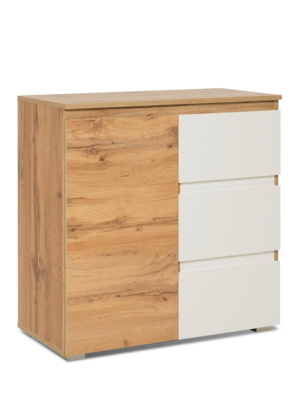 Lipasto ISABELLA 2 valkoinen/tammi