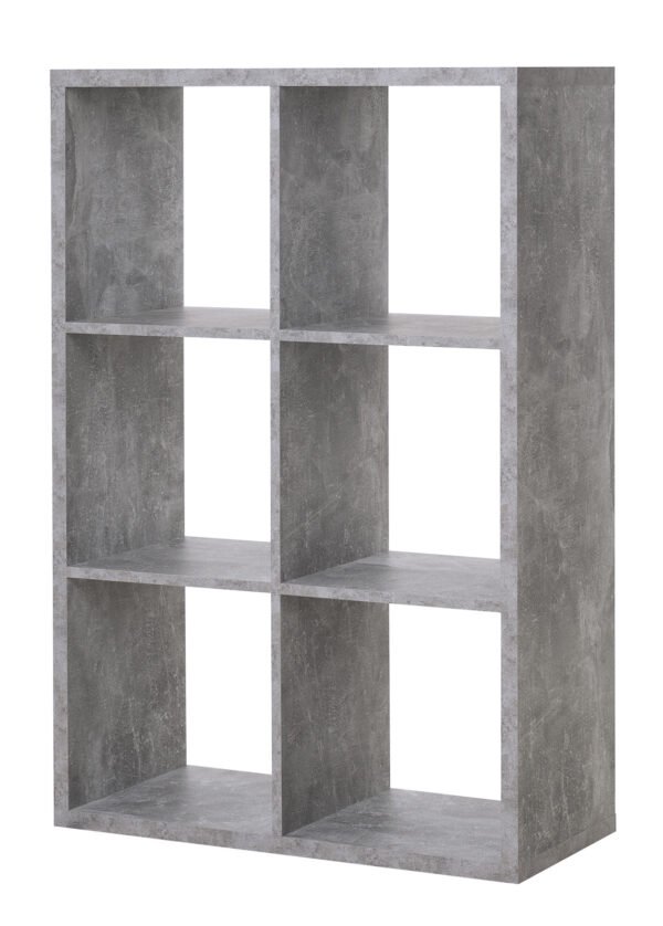 Hylly MAXINE-6 harmaa