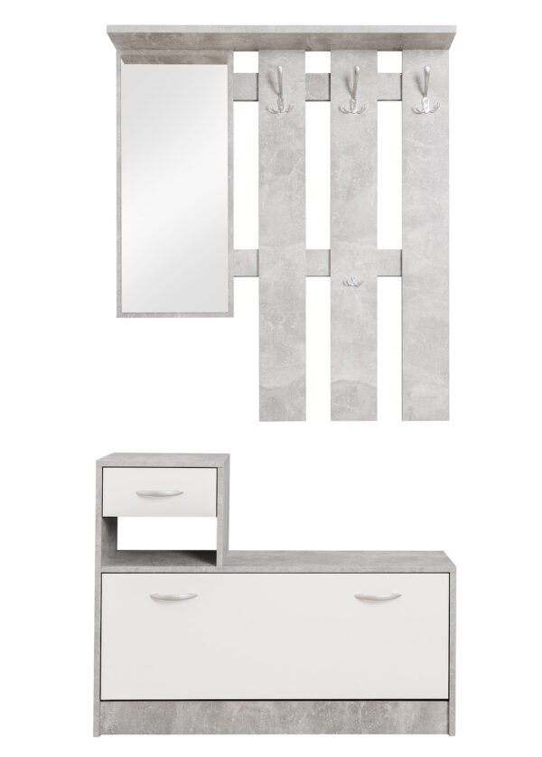 Eteiskaappi RUNA harmaa