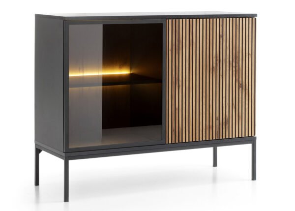 Lipasto SERENA tummanharmaa/tammi