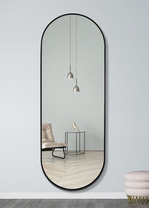 Seinäpeili BROOKE musta