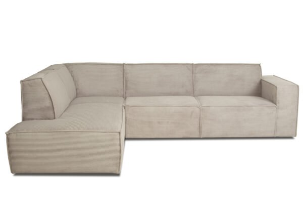 Kulmasohva ETIENNE Set 2 vasen vaaleanharmaa