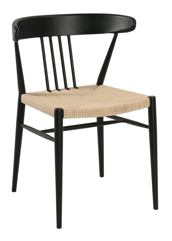 Tuoli PIETRO musta/beige