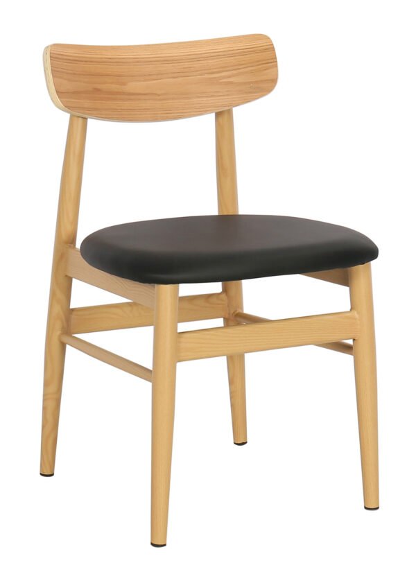 Tuoli INARI luonnonvärinen/musta PU