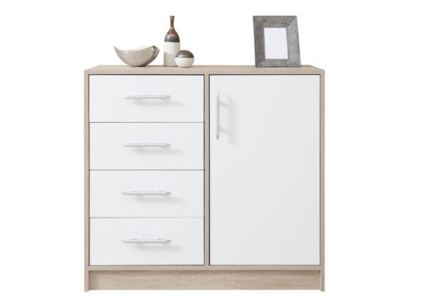 Lipasto SOPHIE pieni valkoinen/sonoma tammi