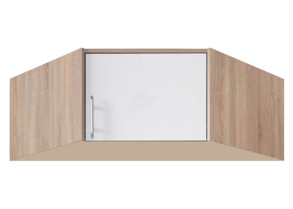 Kulmaseinäkaappi SOPHIE 4 valkoinen/sonoma tammi