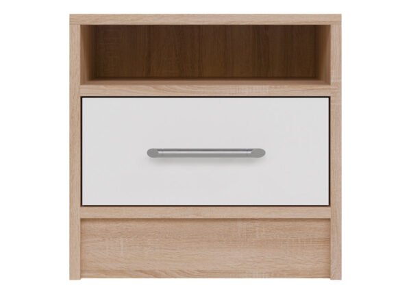 Yöpöytä SOPHIE 7 valkoinen/sonoma tammi