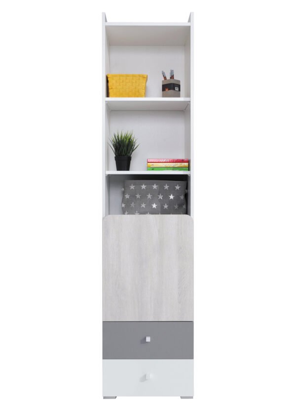 Hylly COLETTE 6 valkoinen/harmaa