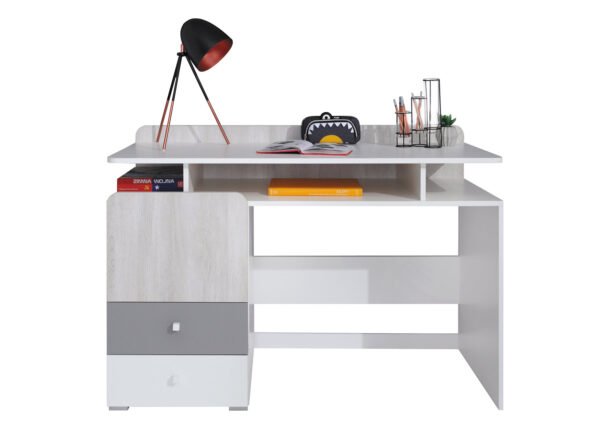 Työpöytä COLETTE 9 valkoinen/harmaa