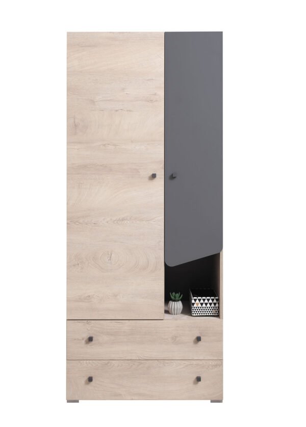 Vaatekaappi DARIO 3 tammi/antrasiitti