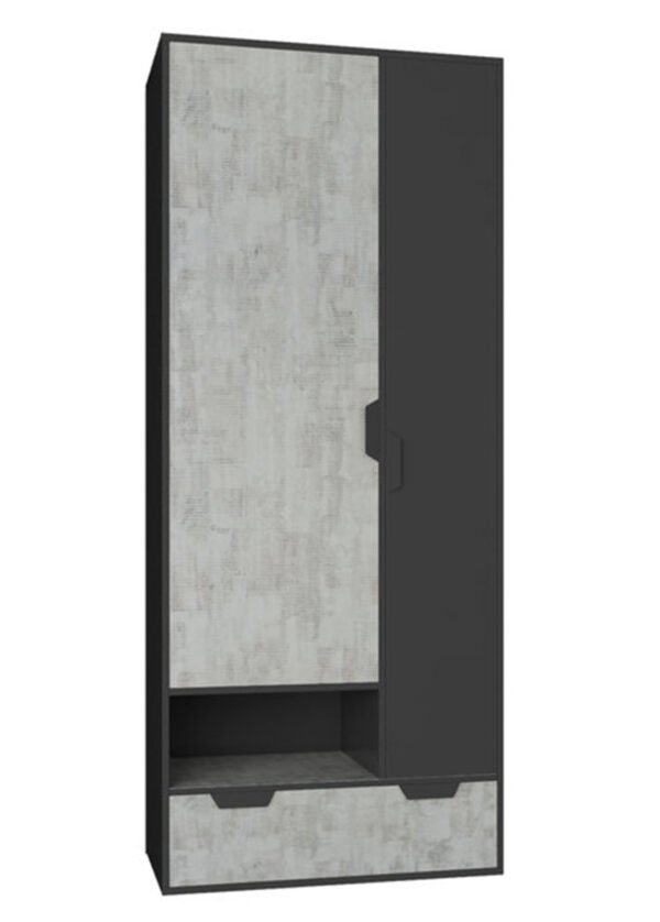 Vaatekaappi NADINE 2 harmaa