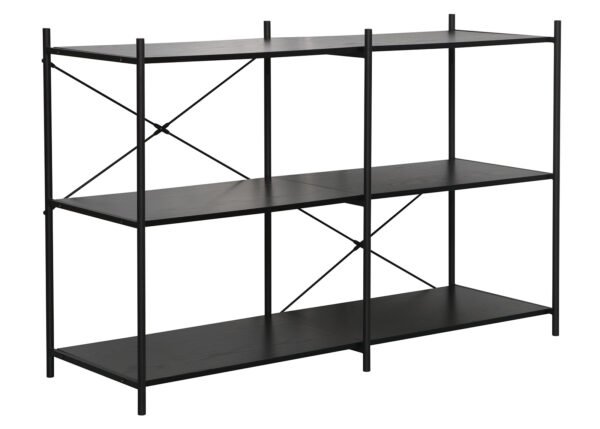 Hylly BROOKE 3 musta tammi