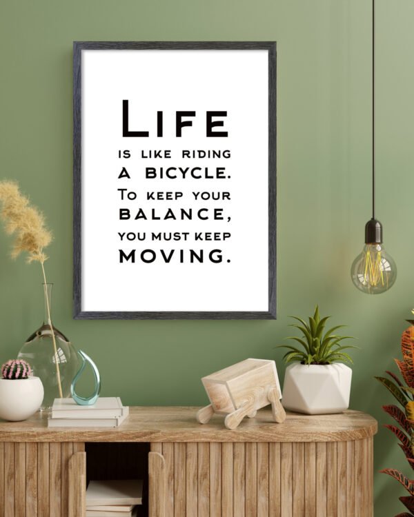 Juliste LIINA mustalla kehyksellä