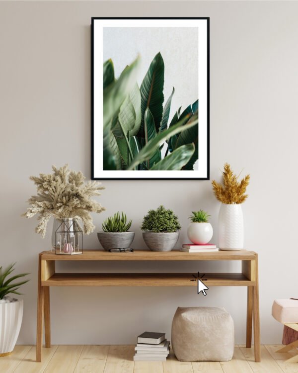 Juliste GRACE LEAF mustalla kehyksellä