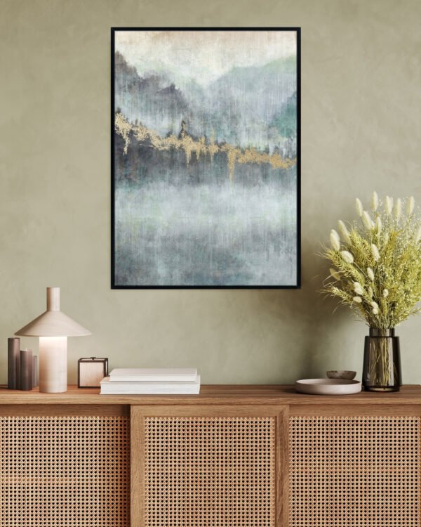 Juliste AARON II mustalla kehyksellä