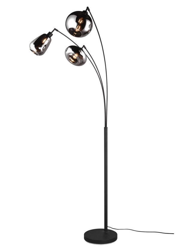 Lattiavalaisin LUCAS, 3-osainen, mattamusta