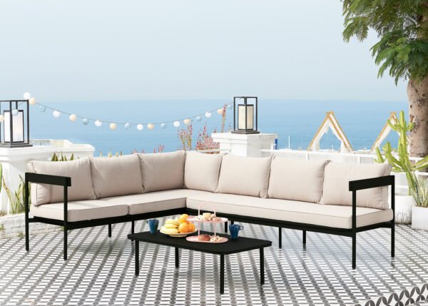 Puutarhakalustesetti TAPIO musta