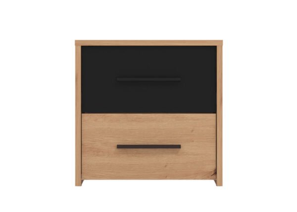 Yöpöytä VALERIA artesaanitammi/musta