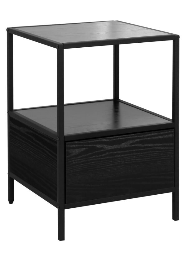 Yöpöytä RIINA musta tammi