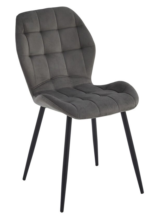 Tuoli THOMAS tummanharmaa