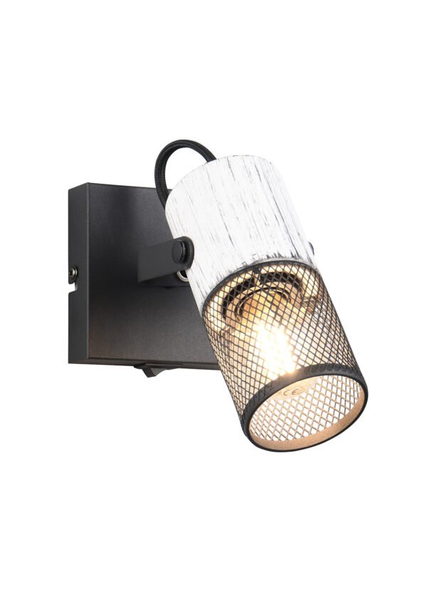 TOPI-kohdevalaisin, 1-osainen, valkoinen/musta