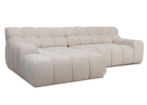 Kulmasohva CARLO vasen beige sähkökäyttöinen