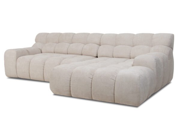 Kulmasohva CARLO oikea beige sähkökäyttöinen