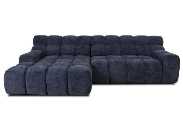 Kulmasohva CARLO vasen tummansininen sähkökäyttöinen