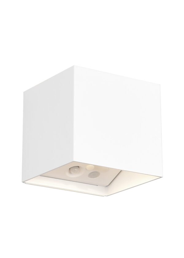 Seinävalaisin GEORGE neliönmuotoinen mattavalkoinen