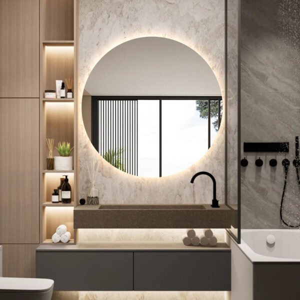 LORENZO-seinäpeili lämmin valo